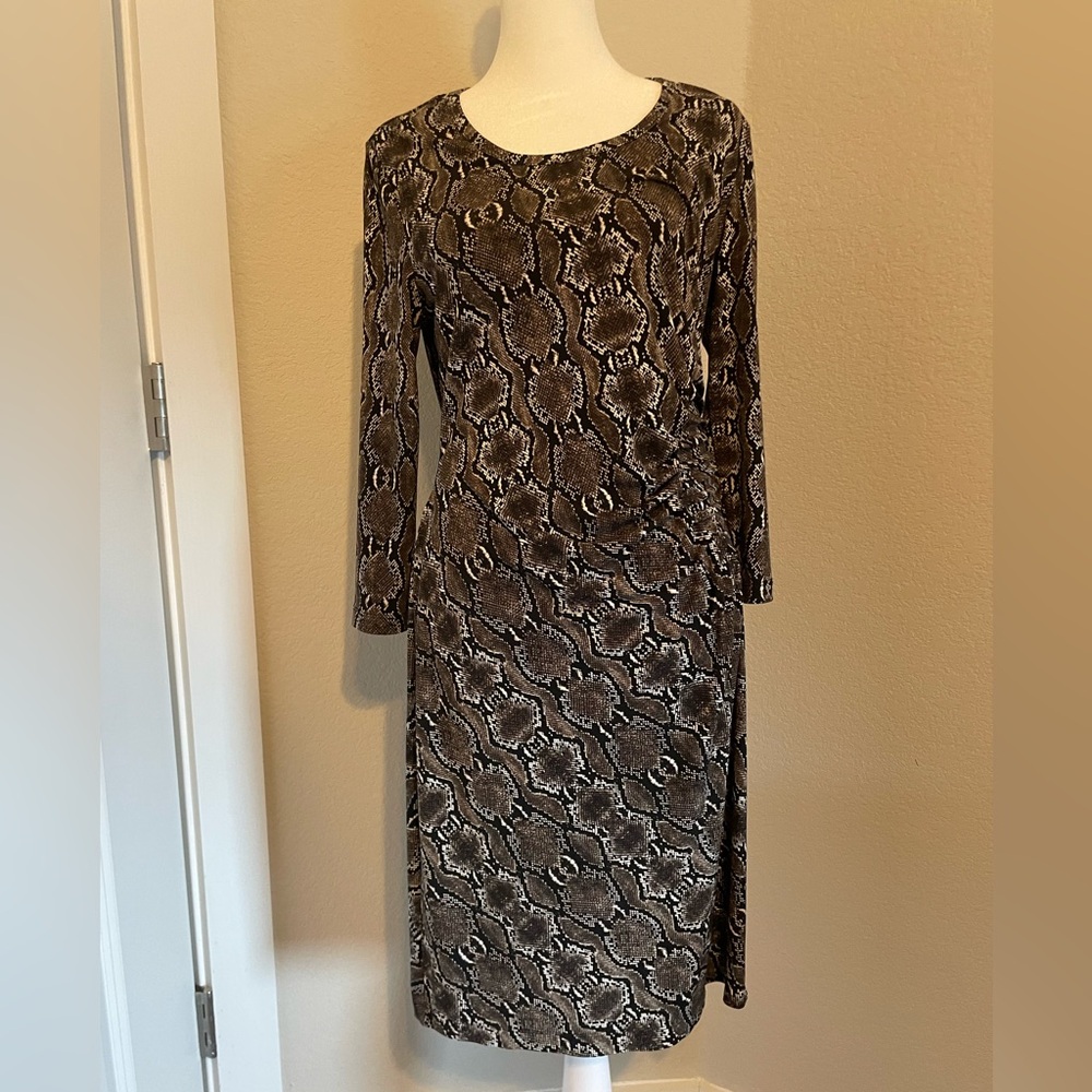 Calvin Klein dress. Size 10. Snake print.
